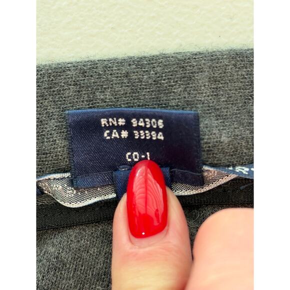 Ralph Lauren Sport Gray Knit Pants Front Zip Pockets Banded Hem Size M USA EUC - Picture 5 of 5